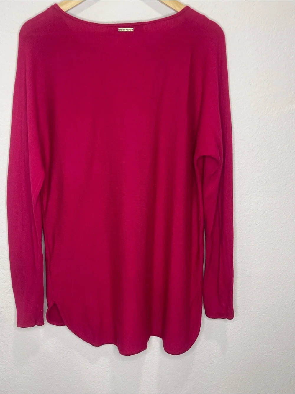 Michael Kors Long Sleeve Sweater Top - Raspberry Pink